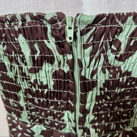 Madison Leigh - Summer to Autumn Brown and Mint Green Dress - Picture 6 of 9